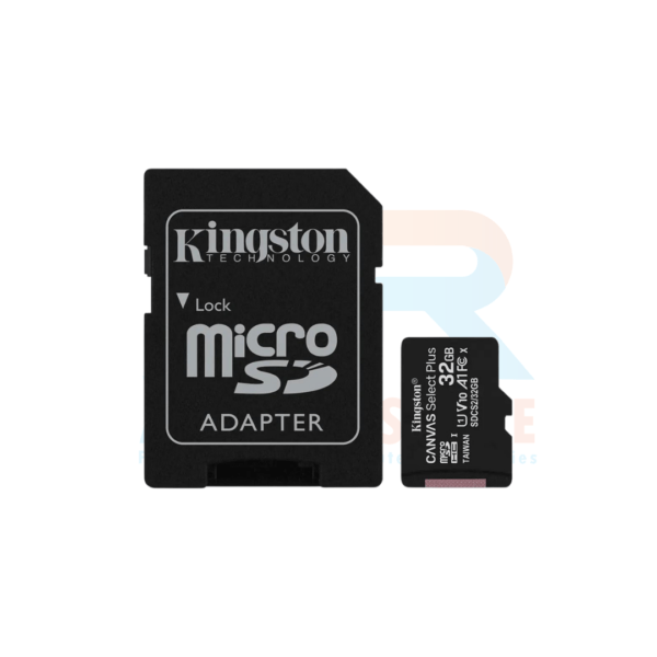 بطاقة ذاكرة KINGSTON 32GB CLASS10 بسرعة 100 ميجابايت / ثانية MICRO SD