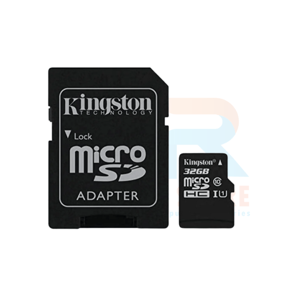 بطاقة ذاكرة KINGSTON 32GB CLASS10 بسرعة 100 ميجابايت / ثانية MICRO SD